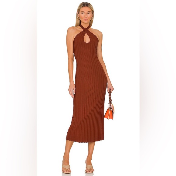 ‼️RARE‼️🎸SIMONMILLER🎸🔥NWT🔥Janga Dress in Coconut Shell—S